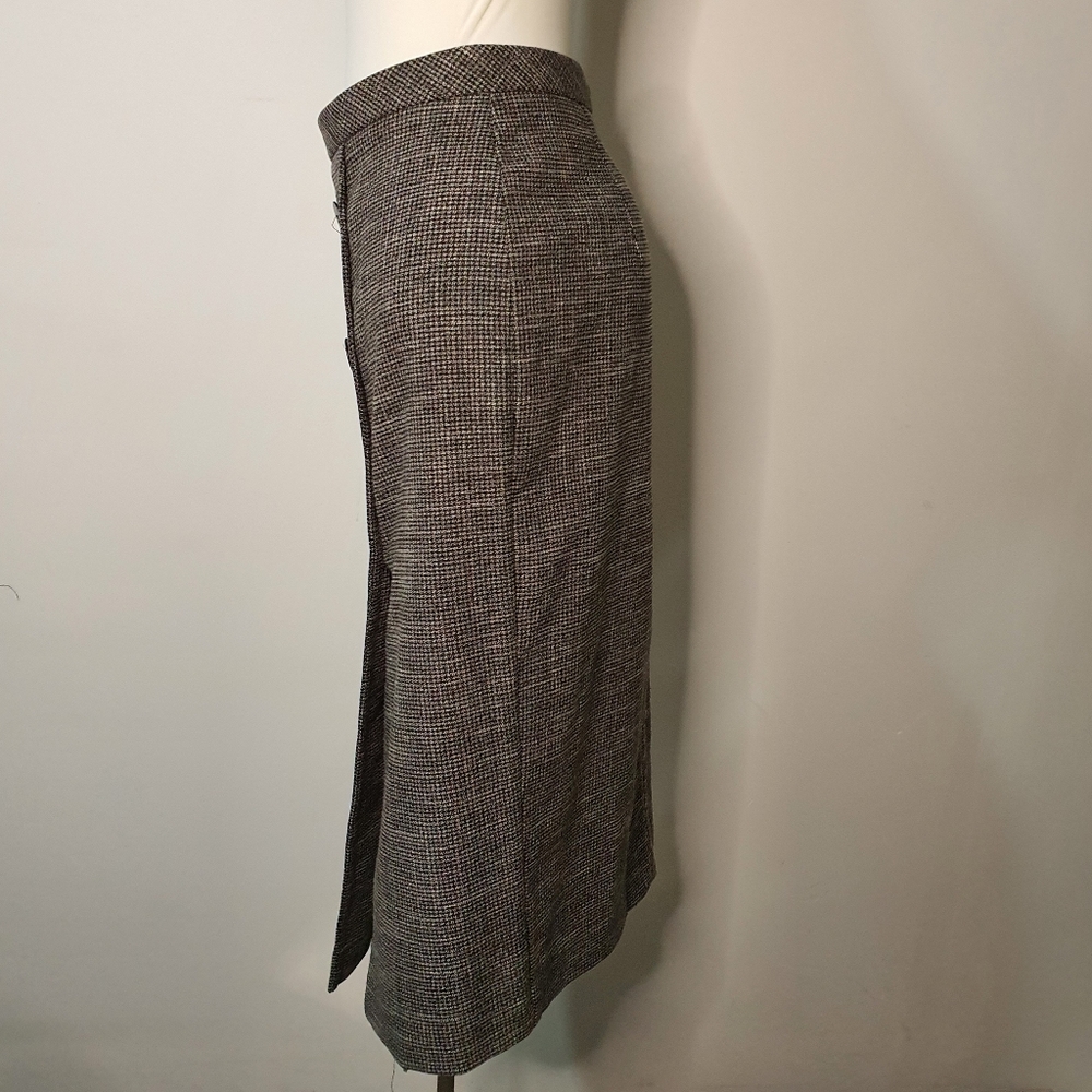 Veronika Maine Houndstooth Midi Skirt Size 14 - Picture 9 of 9